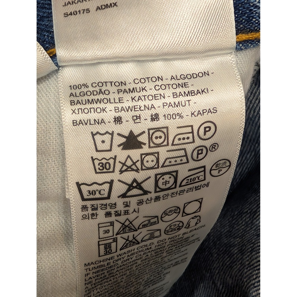 Levi's 505 Regular Fit Jeans Mens W29 L30 Blue Denim Made in Mexico - Picture 5 of 5